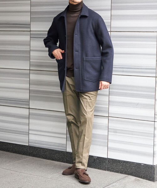 SHIPS(シップス)の「【WEB限定】: メルトン ダブルポケット ジャケット 26FW(その他アウター・メンズ・オリーブ/キャメル/ネイビー/ブラック・SMALL/MEDIUM/LARGE/X-LARGE)」の5枚目の写真