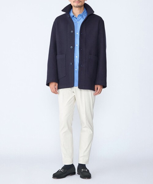 SHIPS(シップス)の「【WEB限定】: メルトン ダブルポケット ジャケット 26FW(その他アウター・メンズ・オリーブ/キャメル/ネイビー/ブラック・SMALL/MEDIUM/LARGE/X-LARGE)」の7枚目の写真