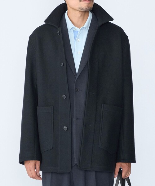 SHIPS(シップス)の「【WEB限定】: メルトン ダブルポケット ジャケット 26FW(その他アウター・メンズ・オリーブ/キャメル/ネイビー/ブラック・SMALL/MEDIUM/LARGE/X-LARGE)」の18枚目の写真