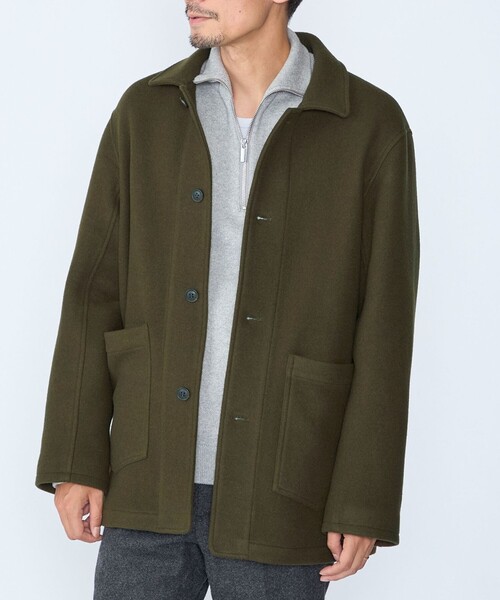 SHIPS(シップス)の「【WEB限定】: メルトン ダブルポケット ジャケット 26FW(その他アウター・メンズ・オリーブ/キャメル/ネイビー/ブラック・SMALL/MEDIUM/LARGE/X-LARGE)」の22枚目の写真