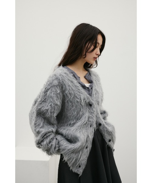 STYLEMIXER（スタイルミキサー）の「シャギーニットカーディガン（カーディガン/ボレロ・レディース・ブラック系その他/グレー/ベージュ・FREE）」の13枚目の写真