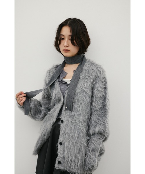 STYLEMIXER（スタイルミキサー）の「シャギーニットカーディガン（カーディガン/ボレロ・レディース・ブラック系その他/グレー/ベージュ・FREE）」の16枚目の写真