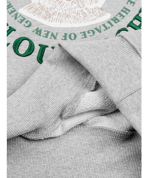 FABULOUS ARCHIVE（ファビュラスアーカイブ）の「[キモ選択]ウィメンズクロップベアフレンズエンボス刺繍マンツーマン グレー(FCB3TS355W)（スウェット・レディース・グレー・MEDIUM/LARGE/M/L）」の7枚目の写真