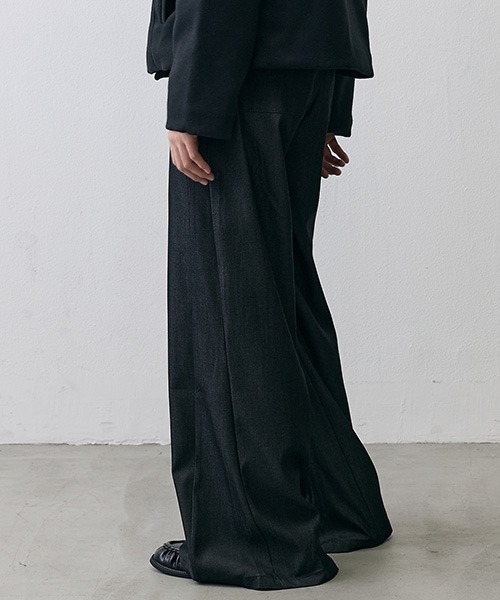 Shoowtime(ショウタイム)の「Grunge Vintage Long Flare Slacks / グランジ ヴィンテージ ロングフレアスラックス(スラックス・メンズ・ブラック系・SMALL/X-LARGE/MEDIUM)」の4枚目の写真