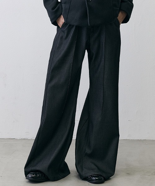 Shoowtime(ショウタイム)の「Grunge Vintage Long Flare Slacks / グランジ ヴィンテージ ロングフレアスラックス(スラックス・メンズ・ブラック系・SMALL/X-LARGE/MEDIUM)」の5枚目の写真