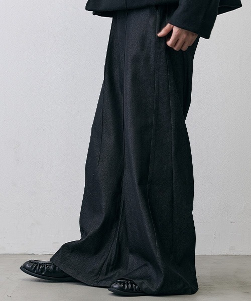 Shoowtime(ショウタイム)の「Grunge Vintage Long Flare Slacks / グランジ ヴィンテージ ロングフレアスラックス(スラックス・メンズ・ブラック系・SMALL/X-LARGE/MEDIUM)」の7枚目の写真