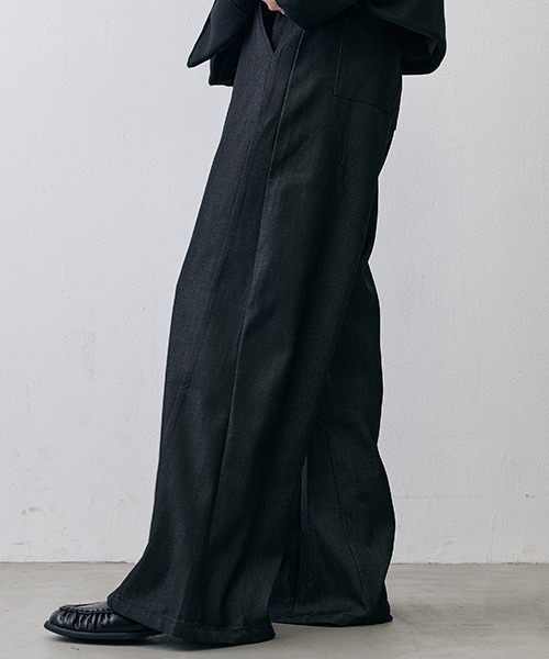 Shoowtime(ショウタイム)の「Grunge Vintage Long Flare Slacks / グランジ ヴィンテージ ロングフレアスラックス(スラックス・メンズ・ブラック系・SMALL/X-LARGE/MEDIUM)」の8枚目の写真