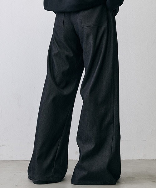 Shoowtime(ショウタイム)の「Grunge Vintage Long Flare Slacks / グランジ ヴィンテージ ロングフレアスラックス(スラックス・メンズ・ブラック系・SMALL/X-LARGE/MEDIUM)」の9枚目の写真