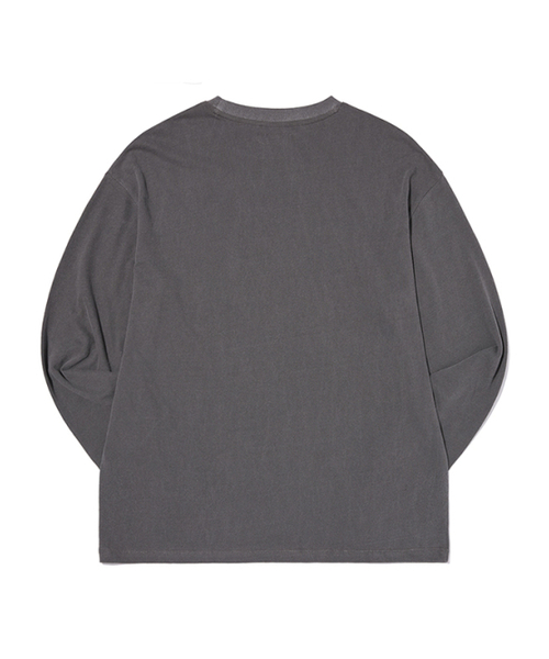 KIRSH（キルシー）の「ピグメントダイングアーチチェリー長袖トップス[チャコール]（Tシャツ/カットソー・レディース・その他・1）」の3枚目の写真