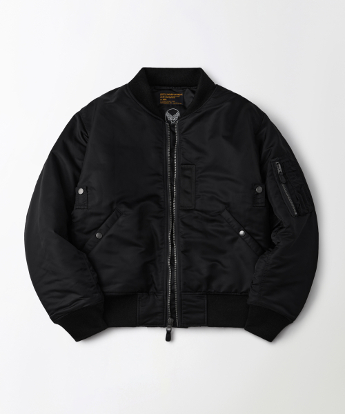 OUTSTANDING(アウトスタンディング)の「MA-1 FLIGHT JACKET(WOOL INSULATION)_BLACK(ブルゾン・メンズ・その他・LARGE/SMALL/MEDIUM)」の1枚目の写真