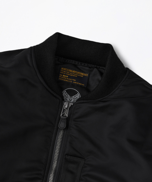 OUTSTANDING(アウトスタンディング)の「MA-1 FLIGHT JACKET(WOOL INSULATION)_BLACK(ブルゾン・メンズ・その他・LARGE/SMALL/MEDIUM)」の3枚目の写真