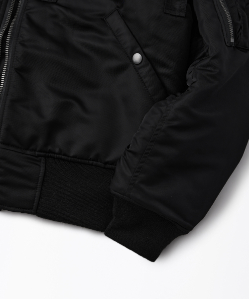 OUTSTANDING(アウトスタンディング)の「MA-1 FLIGHT JACKET(WOOL INSULATION)_BLACK(ブルゾン・メンズ・その他・LARGE/SMALL/MEDIUM)」の8枚目の写真
