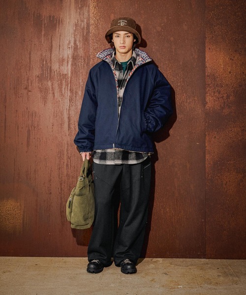 niko and...(ニコアンド)の「ワイドZIPスウェットパンツ(スウェットパンツ・メンズ・グレー/ブラック・LARGE/MEDIUM)」の2枚目の写真