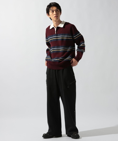 niko and...(ニコアンド)の「ワイドZIPスウェットパンツ(スウェットパンツ・メンズ・グレー/ブラック・LARGE/MEDIUM)」の8枚目の写真