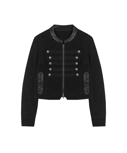 SECONDMONO（セカンドモノローグ）の「Napoleon フェイクヌバック クロップドジャケット [BLACK]_SEWJK004BLACK（その他アウター・レディース・その他・F）」の5枚目の写真