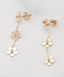 メタルフラワーゆらりピアス