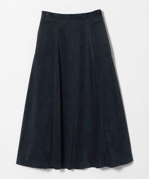 A DAY IN THE LIFE UNITED ARROWS(アデイインザライフユナイテッドアローズ)の「ツイル コーデュロイ フレアスカート ‐ウォッシャブル‐<A DAY IN THE LIFE>(スカート・レディース・オフホワイト/ダークグレー/ネイビー・36/38)」の1枚目の写真