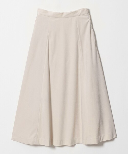 A DAY IN THE LIFE UNITED ARROWS(アデイインザライフユナイテッドアローズ)の「ツイル コーデュロイ フレアスカート ‐ウォッシャブル‐<A DAY IN THE LIFE>(スカート・レディース・オフホワイト/ダークグレー/ネイビー・36/38)」の2枚目の写真