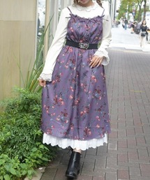 実りの秋柄ワンピース