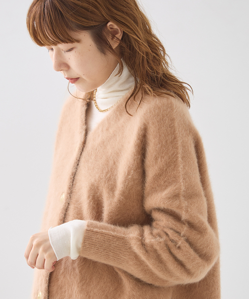 journal standard L'essage(ジャーナルスタンダードレサージュ)の「丸胴ハイネックプルオーバー(Tシャツ/カットソー・レディース・チャコールグレー/アイボリー/サックスブルー・FREE)」の14枚目の写真
