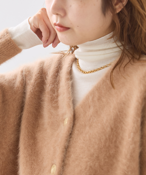 journal standard L'essage(ジャーナルスタンダードレサージュ)の「丸胴ハイネックプルオーバー(Tシャツ/カットソー・レディース・チャコールグレー/アイボリー/サックスブルー・FREE)」の15枚目の写真