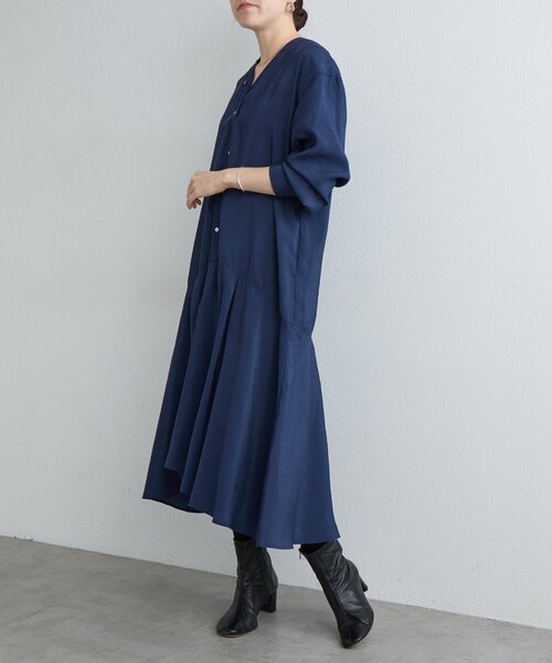 BEARDSLEY(ビアズリー)の「《WEB限定》カラーレスシャツワンピース(ワンピース・レディース・ブラック/カーキ/ネイビー・0/1)」の12枚目の写真