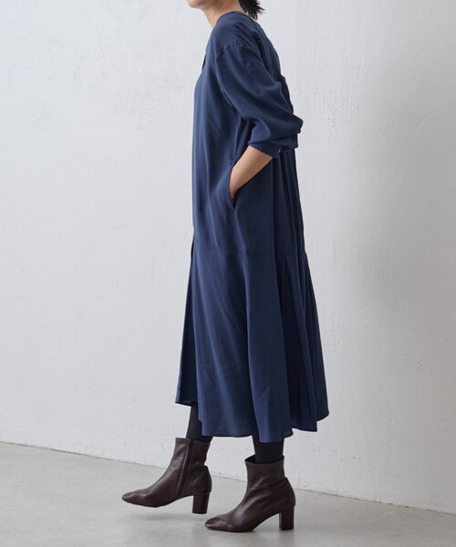 BEARDSLEY(ビアズリー)の「《WEB限定》カラーレスシャツワンピース(ワンピース・レディース・ブラック/カーキ/ネイビー・0/1)」の13枚目の写真