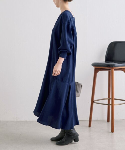 BEARDSLEY(ビアズリー)の「《WEB限定》カラーレスシャツワンピース(ワンピース・レディース・ブラック/カーキ/ネイビー・0/1)」の21枚目の写真