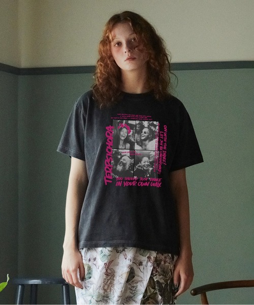 STOF(ストフ)の「PIGMENT-DYED TEE((TERPSICHORA)(Tシャツ/カットソー・メンズ・ブラック/ホワイト・L/M/S/XS)」の2枚目の写真