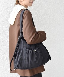 【WEB限定】ナイロン ギャザー 3WAY バッグ◆