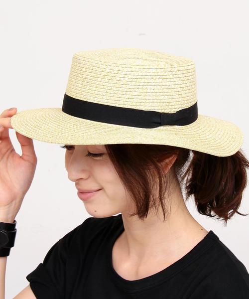 BEAUTY&YOUTH UNITED ARROWS（ビューティーアンドユースユナイテッドアローズ）の「BY ペーパーカンカンハット◆（ハット・レディース・ブラック/ブラウン/ホワイト/ベージュ・FREE）」の4枚目の写真