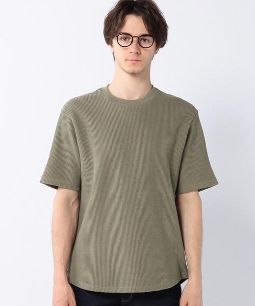 coen(コーエン)の「ミニワッフルサーマルビッグT(Tシャツ/カットソー・メンズ・ホワイト/ブラック/ベージュ/ネイビー・SMALL/X-LARGE/MEDIUM/LARGE)」の6枚目の写真