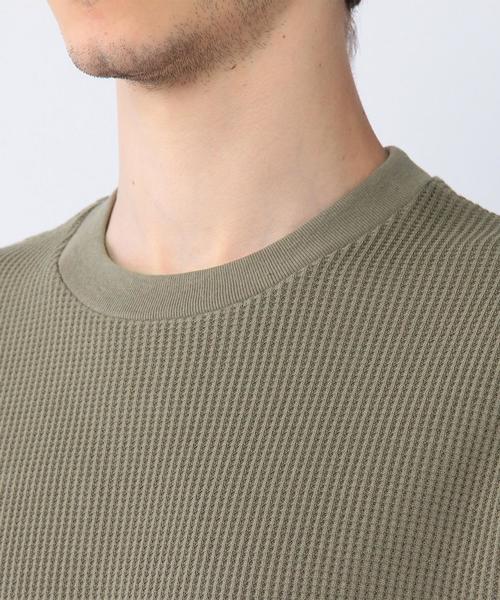 coen(コーエン)の「ミニワッフルサーマルビッグT(Tシャツ/カットソー・メンズ・ホワイト/ブラック/ベージュ/ネイビー・SMALL/X-LARGE/MEDIUM/LARGE)」の9枚目の写真