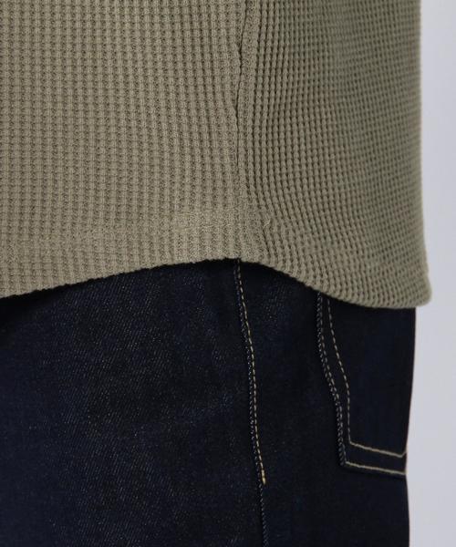 coen(コーエン)の「ミニワッフルサーマルビッグT(Tシャツ/カットソー・メンズ・ホワイト/ブラック/ベージュ/ネイビー・SMALL/X-LARGE/MEDIUM/LARGE)」の19枚目の写真