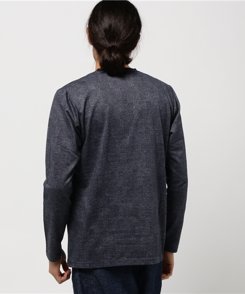 MEN'S BIGI（メンズビギ）の「VネックロンＴ/JAPAN MADE(日本製)（Tシャツ/カットソー・メンズ・ネイビー/グレー/ボルドー・L/M/S）」の5枚目の写真