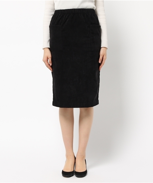 mystic（ミスティック）の「コーデュロイタイトスカート（スカート・レディース・キャメル/ピンク/ブラック/グレー・ﾌﾘ-）」の5枚目の写真