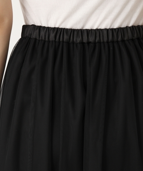 A part by(アパートバイ)の「チュールロングスカート 741039 (スカート・レディース・アイボリー/ブラック・FREE)」の8枚目の写真