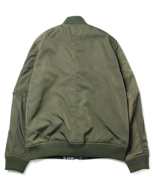 JACKROSE(ジャックローズ)の「脱着フード英字転写リバーシブルMA-1 (MA-1・メンズ・ブラック/アイボリー・L/M/XL)」の7枚目の写真
