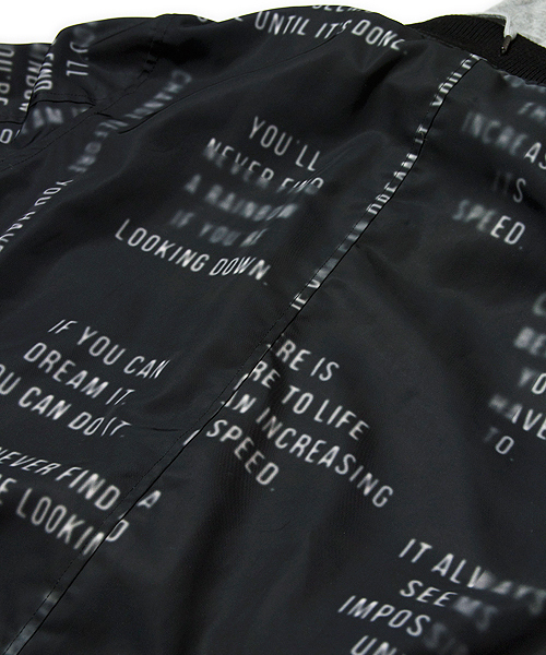 JACKROSE(ジャックローズ)の「脱着フード英字転写リバーシブルMA-1 (MA-1・メンズ・ブラック/アイボリー・L/M/XL)」の13枚目の写真