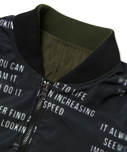 JACKROSE(ジャックローズ)の「脱着フード英字転写リバーシブルMA-1 (MA-1・メンズ・ブラック/アイボリー・L/M/XL)」の14枚目の写真