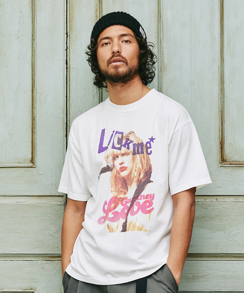 HYSTERIC GLAMOUR（ヒステリックグラマー）の「CL/LICK ME★LOVE プリント Tシャツ（Tシャツ/カットソー・メンズ・ブラック/ホワイト/カーキ・X-SMALL/SMALL/MEDIUM/LARGE）」の2枚目の写真