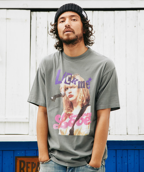 HYSTERIC GLAMOUR（ヒステリックグラマー）の「CL/LICK ME★LOVE プリント Tシャツ（Tシャツ/カットソー・メンズ・ブラック/ホワイト/カーキ・X-SMALL/SMALL/MEDIUM/LARGE）」の3枚目の写真