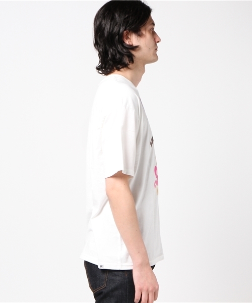 HYSTERIC GLAMOUR（ヒステリックグラマー）の「CL/LICK ME★LOVE プリント Tシャツ（Tシャツ/カットソー・メンズ・ブラック/ホワイト/カーキ・X-SMALL/SMALL/MEDIUM/LARGE）」の4枚目の写真