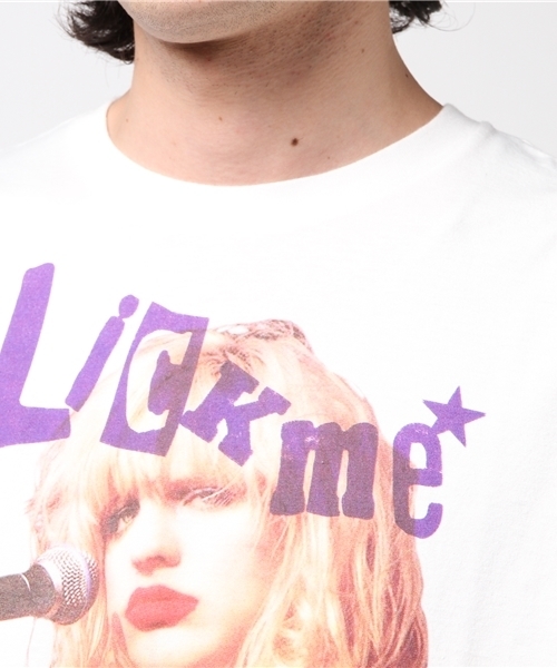 HYSTERIC GLAMOUR（ヒステリックグラマー）の「CL/LICK ME★LOVE プリント Tシャツ（Tシャツ/カットソー・メンズ・ブラック/ホワイト/カーキ・X-SMALL/SMALL/MEDIUM/LARGE）」の6枚目の写真