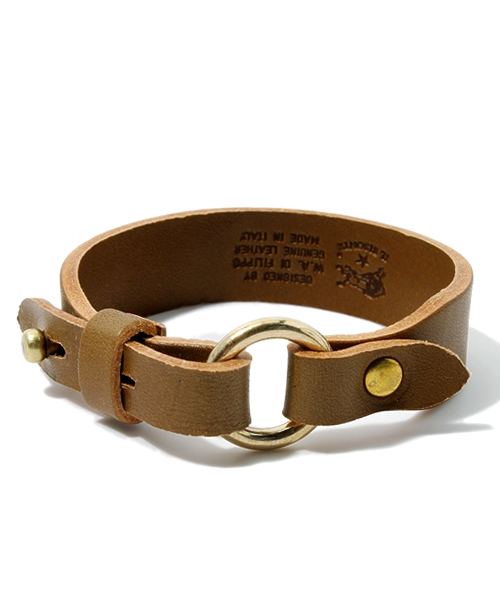 IL BISONTE(イルビゾンテ)の「IL BISONTE / ORIGINAL LEATHER / ブレスレット(ブレスレット・レディース・オレンジ/グリーン/ナチュラル/キャメル/ライトブラウン/その他1/レンガ/オリーブ/カーキ/レッド/ダークブラウン/ブラック/ネイビー/ホワイト・1/FREE/2)」の10枚目の写真