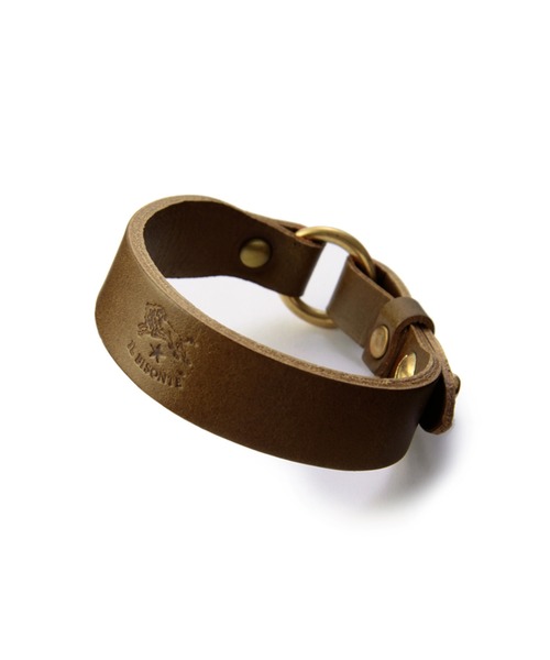 IL BISONTE(イルビゾンテ)の「IL BISONTE / ORIGINAL LEATHER / ブレスレット(ブレスレット・レディース・オレンジ/グリーン/ナチュラル/キャメル/ライトブラウン/その他1/レンガ/オリーブ/カーキ/レッド/ダークブラウン/ブラック/ネイビー/ホワイト・1/FREE/2)」の6枚目の写真