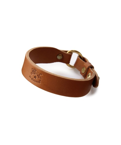 IL BISONTE(イルビゾンテ)の「IL BISONTE / ORIGINAL LEATHER / ブレスレット(ブレスレット・レディース・オレンジ/グリーン/ナチュラル/キャメル/ライトブラウン/その他1/レンガ/オリーブ/カーキ/レッド/ダークブラウン/ブラック/ネイビー/ホワイト・1/FREE/2)」の4枚目の写真