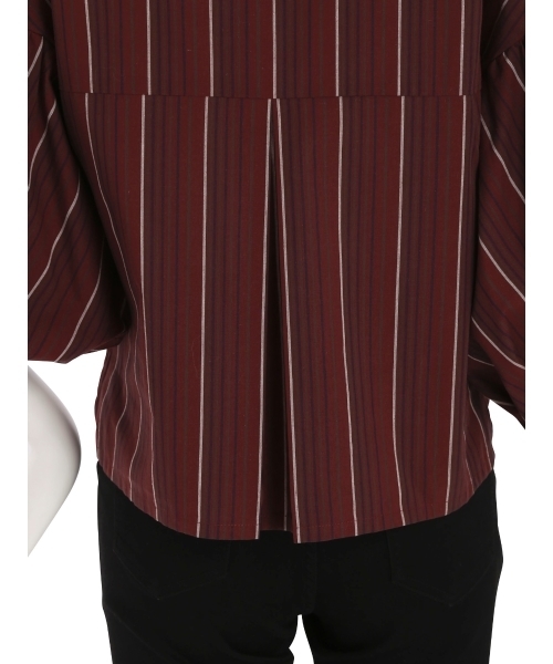 MURUA（ムルーア）の「ボリュームスリーブデコルテシャツ（シャツ/ブラウス・レディース・ブラック/マルチ/ホワイト・FREE）」の13枚目の写真