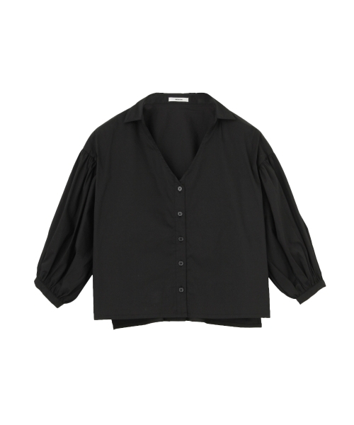 MURUA（ムルーア）の「ボリュームスリーブデコルテシャツ（シャツ/ブラウス・レディース・ブラック/マルチ/ホワイト・FREE）」の18枚目の写真