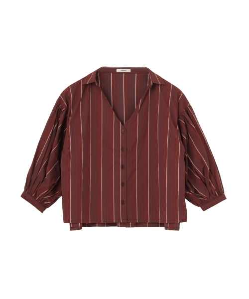 MURUA（ムルーア）の「ボリュームスリーブデコルテシャツ（シャツ/ブラウス・レディース・ブラック/マルチ/ホワイト・FREE）」の17枚目の写真